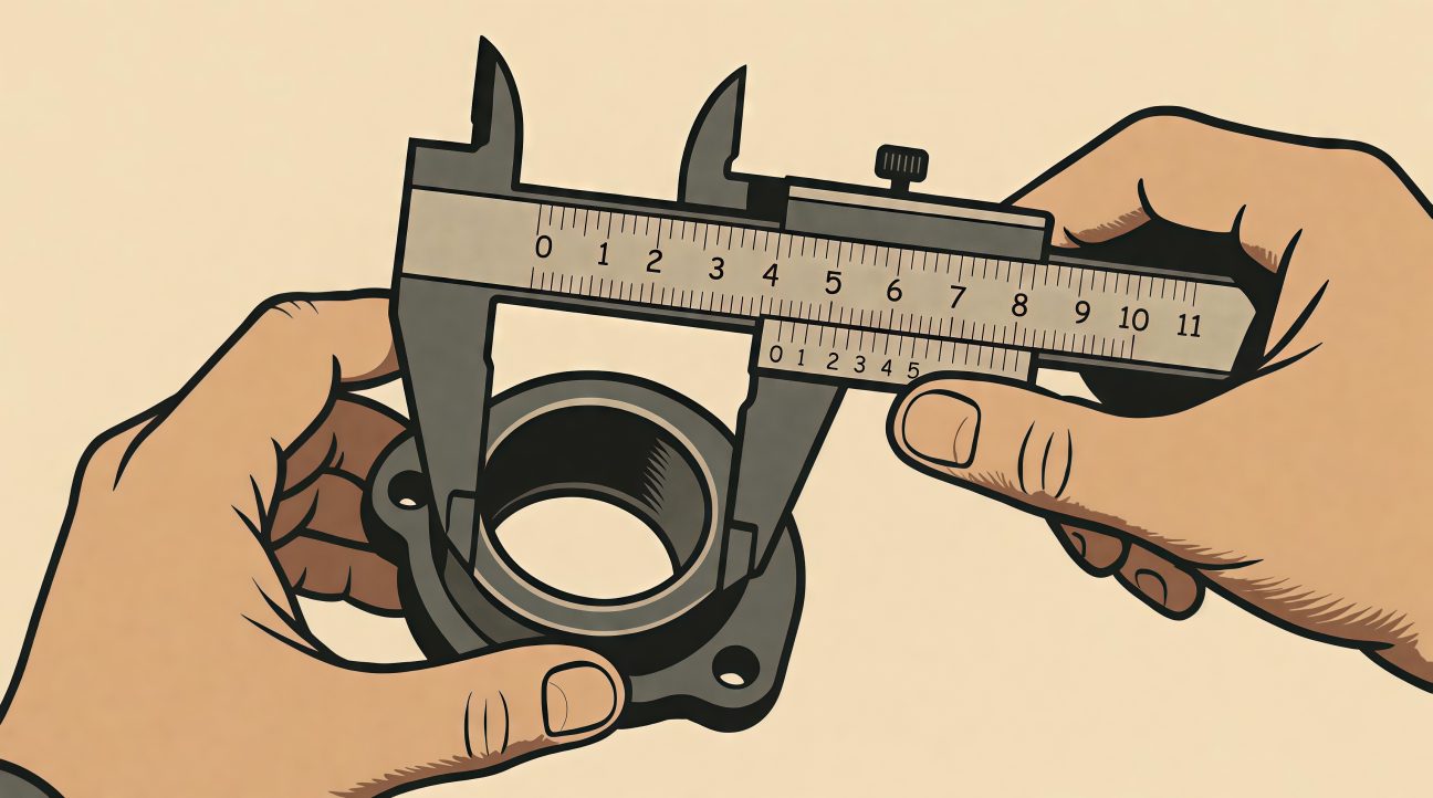 Квадратная обложка поста на тему: Штангенциркуль или КИМ: сравнение методов контроля на основе задач и допусков