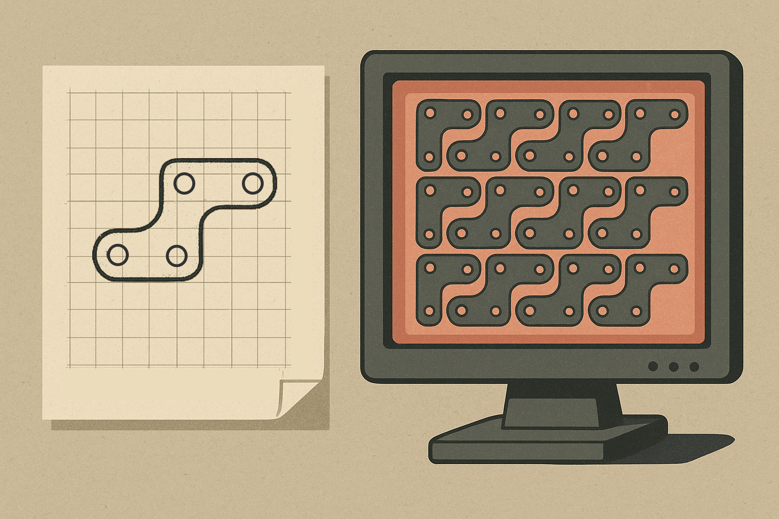 Квадратная обложка поста на тему: Оптимизация раскроя листовых материалов: приемы против лома