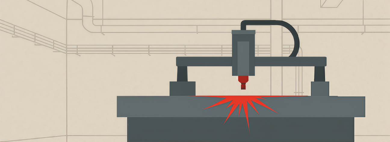 Полноразмерная обложка поста на тему: Плазменная резка металла: когда раскрой больше не тормозит производство