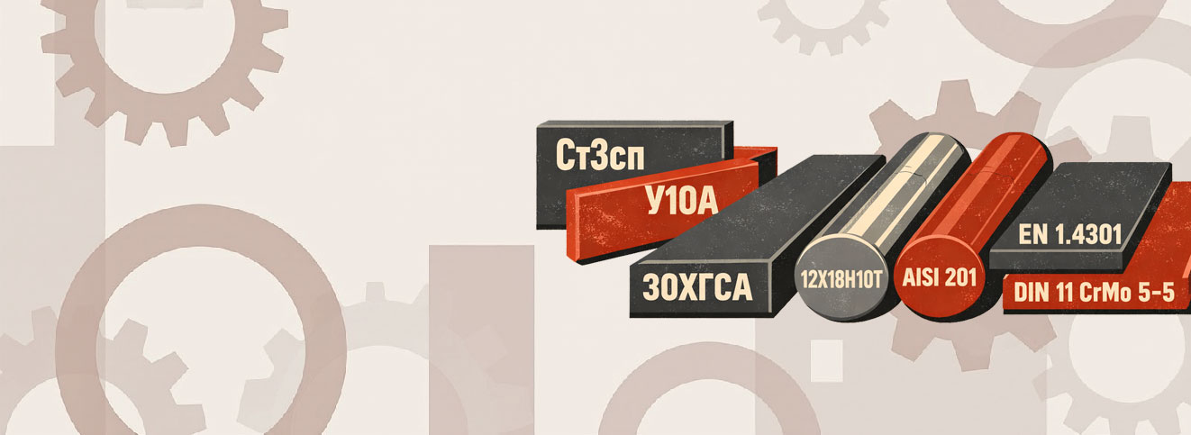 Полноразмерная обложка поста на тему: Как читать маркировку металлов и сплавов: расшифровка наименований