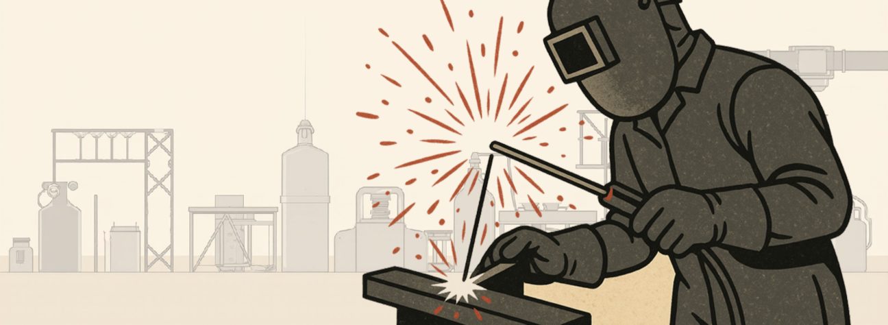 Полноразмерная обложка поста на тему: Сварочные деформации: как их прогнозировать и компенсировать