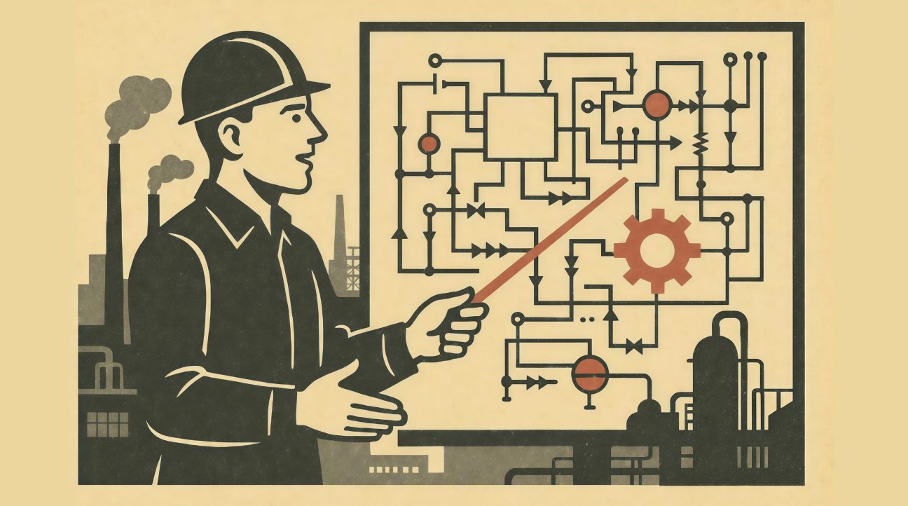 Квадратная обложка поста на тему: Невидимый конструктор: как избежать ситуации, когда вашу идею воплощает другой