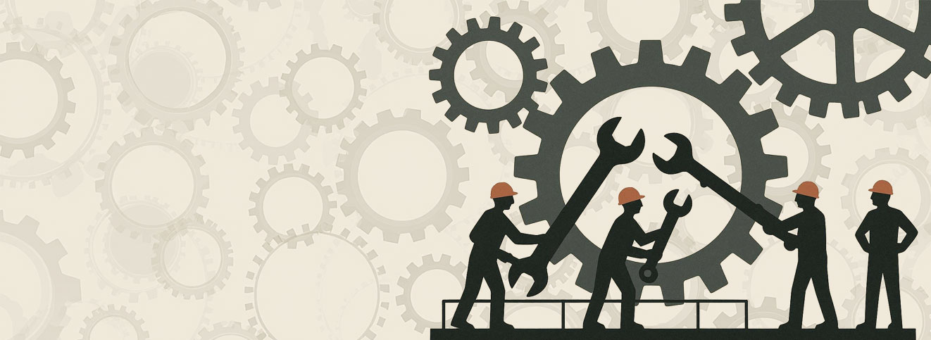 Полноразмерная обложка поста на тему: Оптимизация производственных процессов: как повысить продуктивность и сократить издержки