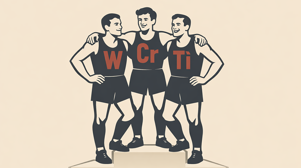 три металла лидеры по прочности