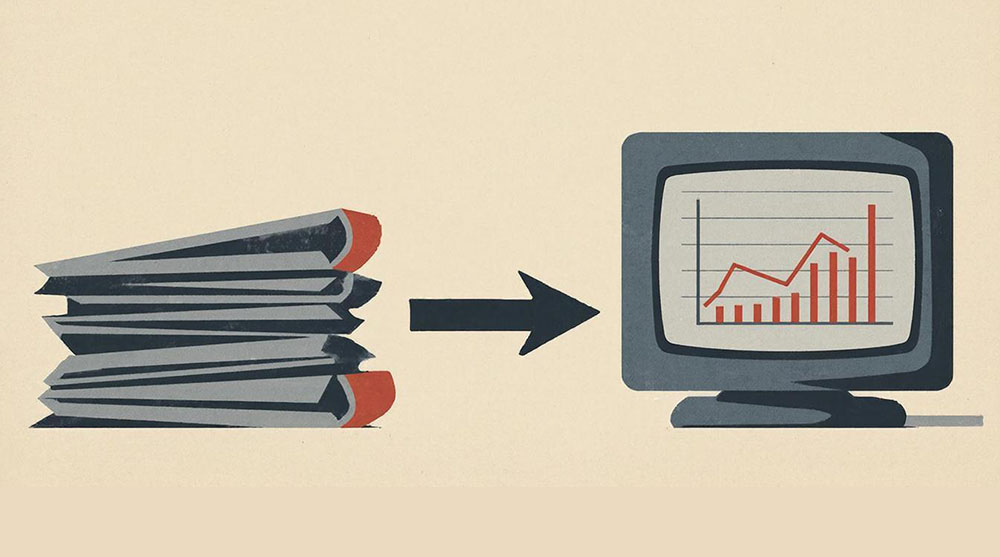 Квадратная обложка поста на тему: Как превратить старые методички в надежный фундамент для промышленного ИИ