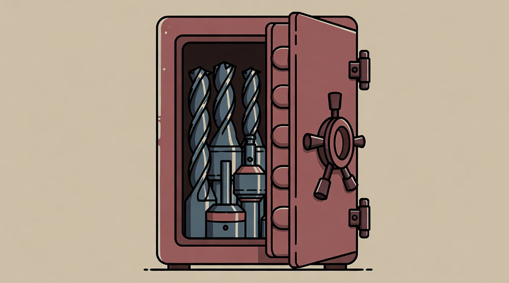 оснастка в сейфе