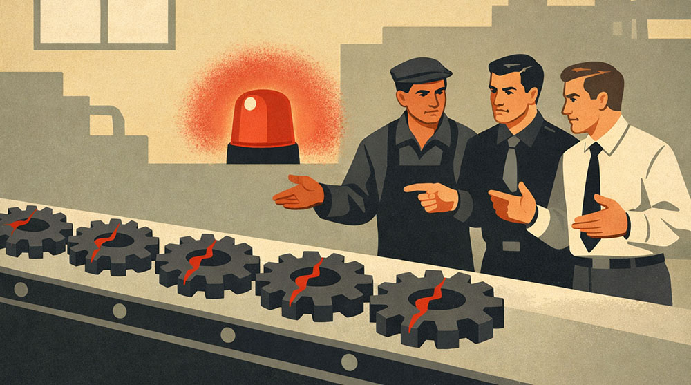 Производственный брак — это круто. И вот почему 6 брак тревога