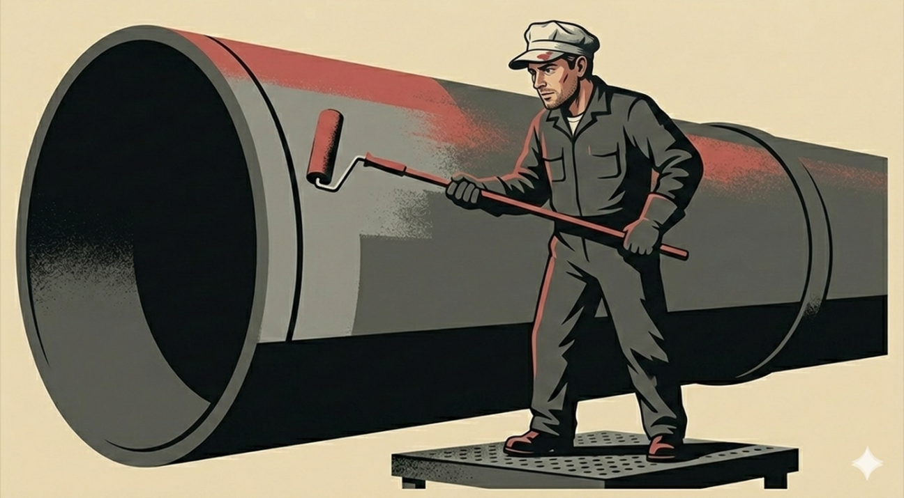 Восстановление металлоконструкций: как ремонтировать на века 5 покраска труба