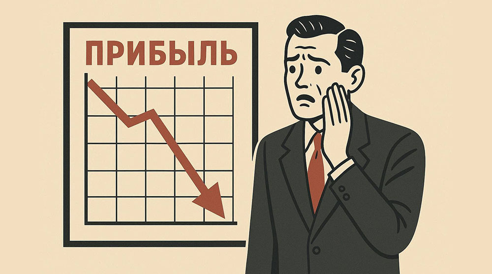 прибыль падает